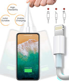 4 Pack [Apple Mfi Certified] Apple Charging Cables 3Ft, Iphone Chargers Lightning Cable 3 Foot, Fast Iphone Charging Cord for Iphone 14/14Pro/13/13Pro/12/11/11Pro/11Max/ X/XS/XR/XS Max/8, Ipad(White)