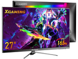 27-Inch 165Hz Gaming Monitor, 1440P Gaming Monitor, QHD 2K(2560X1440) PC Monitor, Monitor with 2 Speakers and Backlight, 1Ms Free Sync, Black Metal Base, DP&HDMI, Computer Gaming Monitor