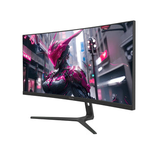 30" 200Hz Ultrawide Curved Gaming Monitor, WFHD(2560 * 1080P) VA Screen,21:9,1500R,99% Srgb, PC Monitors Support Freesync, Support Wall Mount- Black