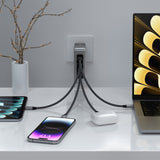 145W USB-C 4-Port Gan Universal Charger Bundle