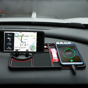 Multi-Functional Car Anti-Slip Mat Auto Phone Holder Non Slip Sticky anti Slide Dash Phone Mount Silicone Dashboard Car Pad Mat