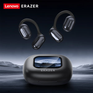 Erazer XP2 Earphones Bluetooth 5.4 OWS Sports Wireless Headphones Earbuds Color Screen Touch Support TF Card