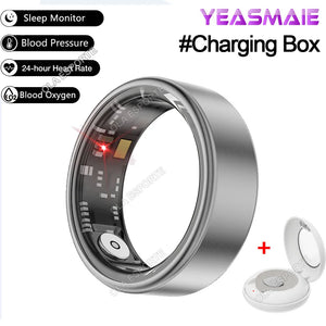 2024 for XIAOMI SAMSUNG Smart Ring Men Women Heart Rate Blood Oxygen Monitor IP68 & 5ATM Waterproof Smartring Multi-Sport Mode