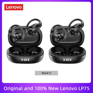 Original LP75 TWS Bluetooth V5.3 Headphones Wireless LED Digital Display Earphones Noise Reduction Waterproof Headset New