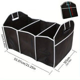 Car Multi-Pocket Trunk Organizer Large Capacity Folding Storage Bag Trunk Stowing And Tidying Trunk Organizer Car Accessories