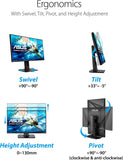 VG278QR 27” Gaming Monitor 165Hz Full HD (1920 X 1080) 0.5Ms G-SYNC Eye Care Displayport HDMI DVI