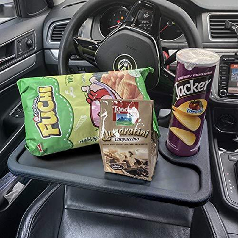 C Steering Wheel Desk Laptop Tray Eating Food Table Mount Work Stand Holder