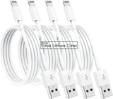 4 Pack [Apple Mfi Certified] Apple Charging Cables 3Ft, Iphone Chargers Lightning Cable 3 Foot, Fast Iphone Charging Cord for Iphone 14/14Pro/13/13Pro/12/11/11Pro/11Max/ X/XS/XR/XS Max/8, Ipad(White)