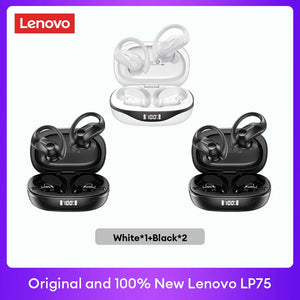 Original LP75 TWS Bluetooth V5.3 Headphones Wireless LED Digital Display Earphones Noise Reduction Waterproof Headset New