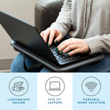 Compact Lap Desk - Charcoal - Fits up to 15 Inch Laptops - Style No. 43105